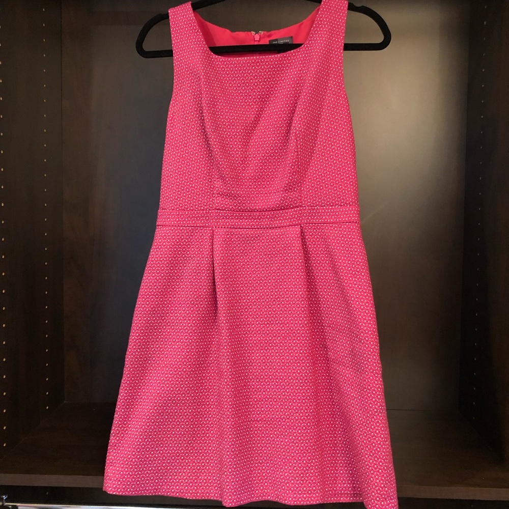 The Limited Pink polka dot dress